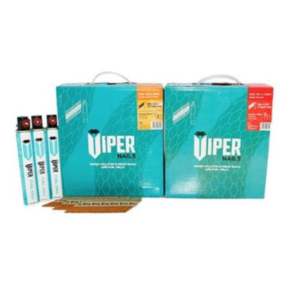 Viper 1st Fix Bright Annular Ring Shank Collated Nails With Fuel Cells - All Sizes