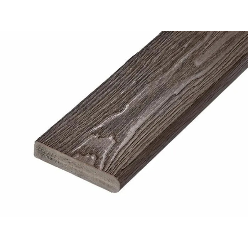 Cladco Capstock PVC-ASA Premium Woodgrain Effect Bullnose Decking Board 150mm x 32mm x 3.6m - All Colours