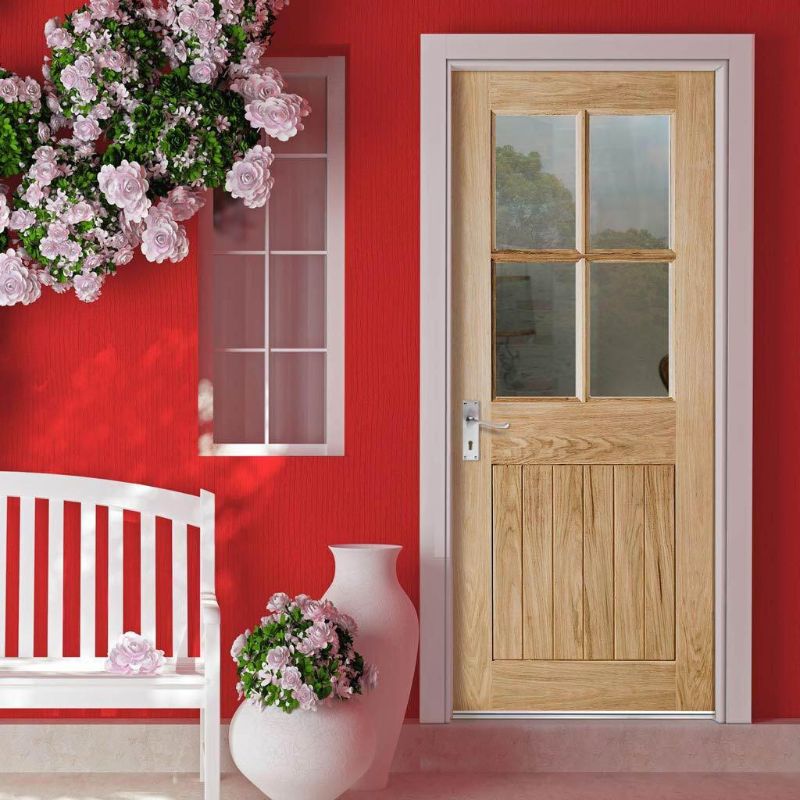 LPD Cottage Oak Exterior Door 80in x 32in x 44mm (2032 x 813mm)