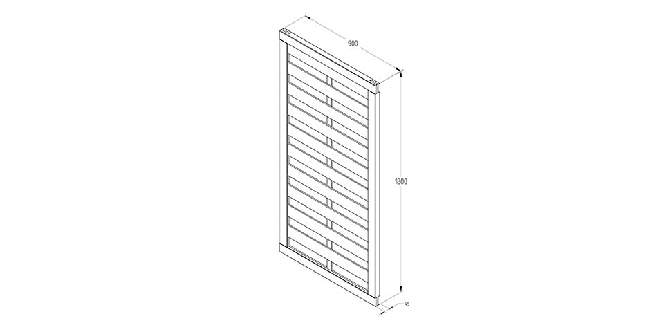 Forest Europa Plain Gate 1.80m