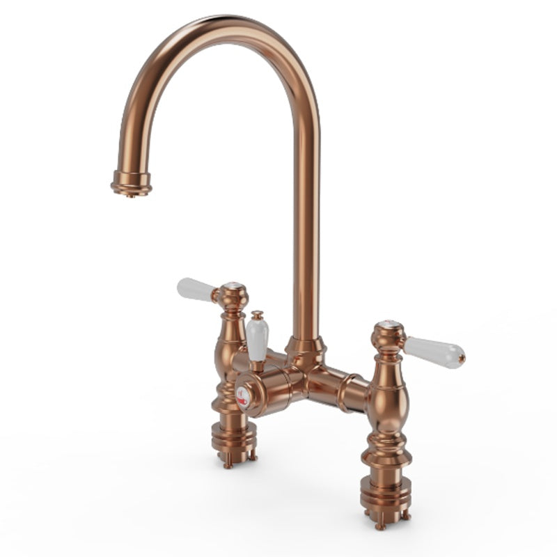 Ellsi Traditional Bridge 3-in-1 Boiling Hot Water Kitchen Tap - All Finishes