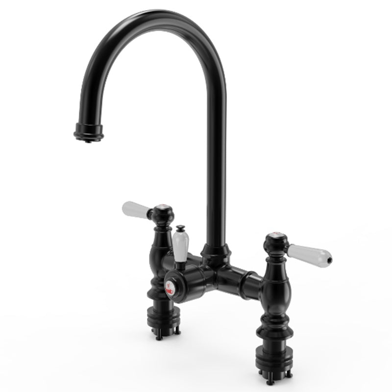 Ellsi Traditional Bridge 3-in-1 Boiling Hot Water Kitchen Tap - All Finishes