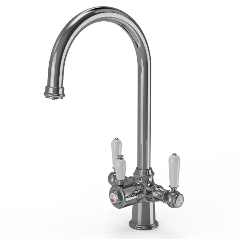 Ellsi Traditional Cruciform 3-in-1 Boiling Hot Water Kitchen Tap - All Finishes