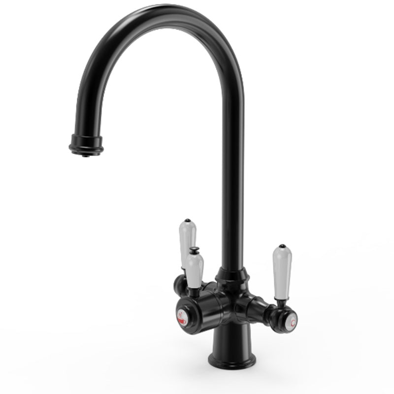 Ellsi Traditional Cruciform 3-in-1 Boiling Hot Water Kitchen Tap - All Finishes