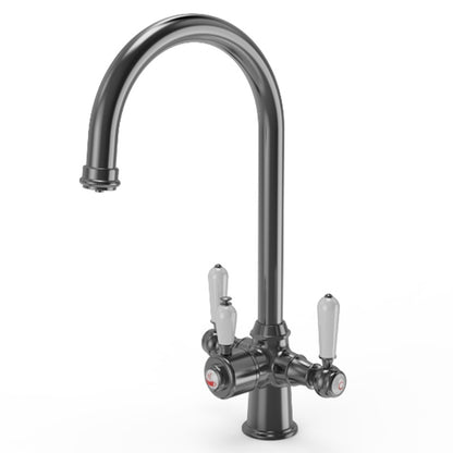 Ellsi Traditional Cruciform 3-in-1 Boiling Hot Water Kitchen Tap - All Finishes