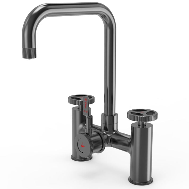 Ellsi Industrial Bridge 3 in 1 Hot Water Kitchen Tap - All Sizes