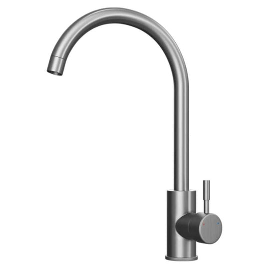 Ellsi Tivoli Steel Kitchen Mixer Tap w/ Swivel Spout  Swan Neck - All Finishes 