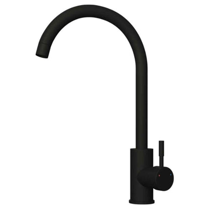 Ellsi Tivoli Steel Kitchen Mixer Tap w/ Swivel Spout  Swan Neck - All Finishes