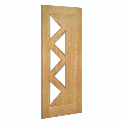 Image for Deanta Ely Prefinished 5L Glazed Interior Oak Door 1981 x 610 x 35mm