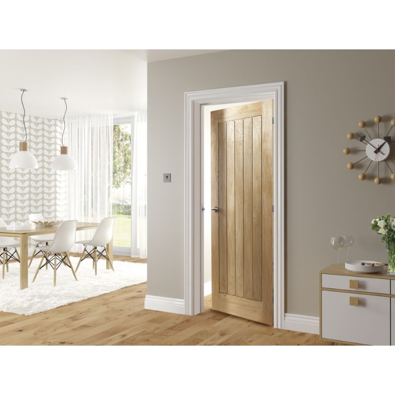 Image for Deanta Ely Unfinished Interior Oak Fire Door