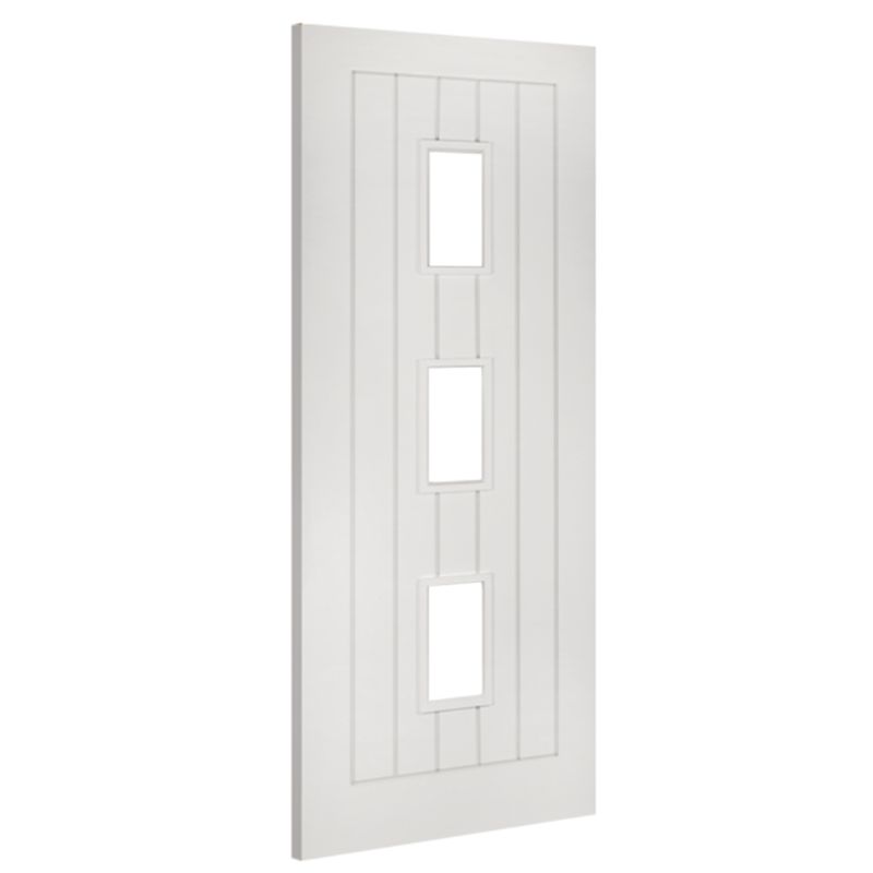 Image for Deanta Ely Glazed Interior White Primed Door 1981 x 610 x 35mm