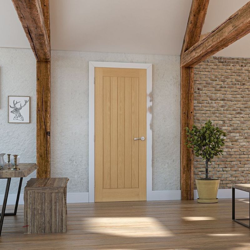 Image for Deanta Ely Prefinished Interior Oak Door 1981 x 533 x 35mm