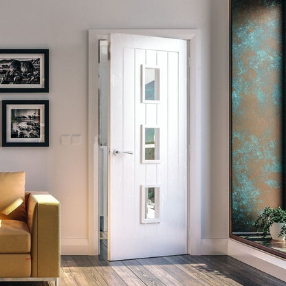 Image for Deanta Ely Glazed Interior White Primed Door