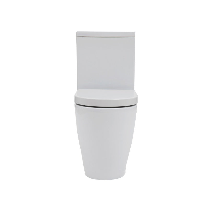 Aqua Emme Close Coupled Toilet with Closed, Flush to Wall Back