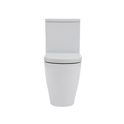 Aqua Emme Close Coupled Toilet with Closed, Flush to Wall Back