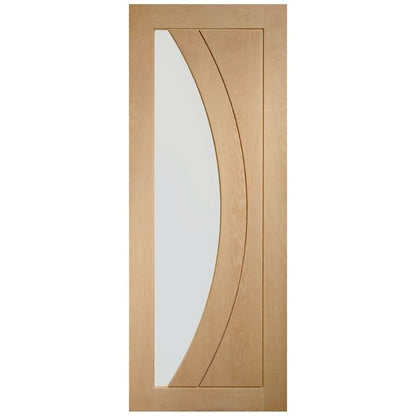 Image for XL Joinery Salerno Internal Oak Door with Clear Glass 1981 x 610 x 35mm (24")