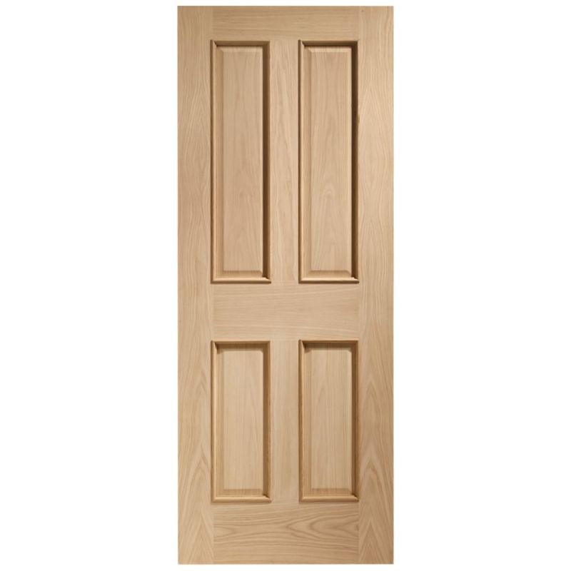 Image for XL Joinery Victorian 4 Panel With Raised Mouldings Internal Oak Door 1981 x 610 x 35mm (24")