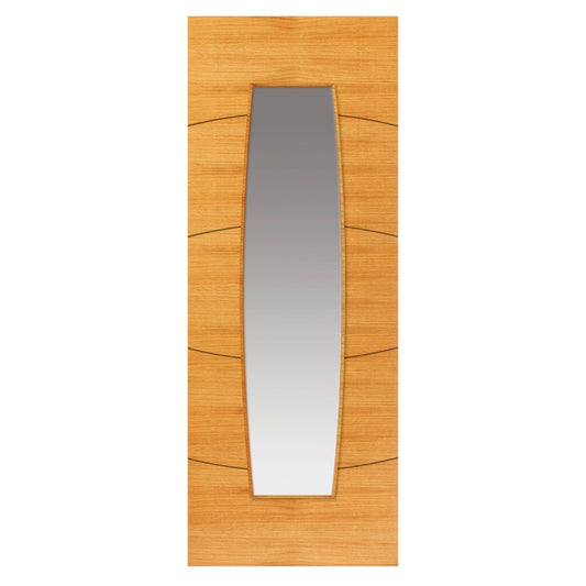 Image for JB Kind Oak Sol Glazed Pre-Finished Internal Door 1981 X 762 X 35mm