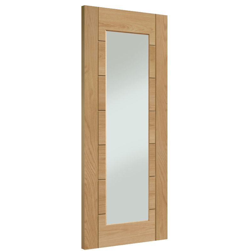 Internal Oak Palermo 1 Light (Clear Glass) - All Sizes