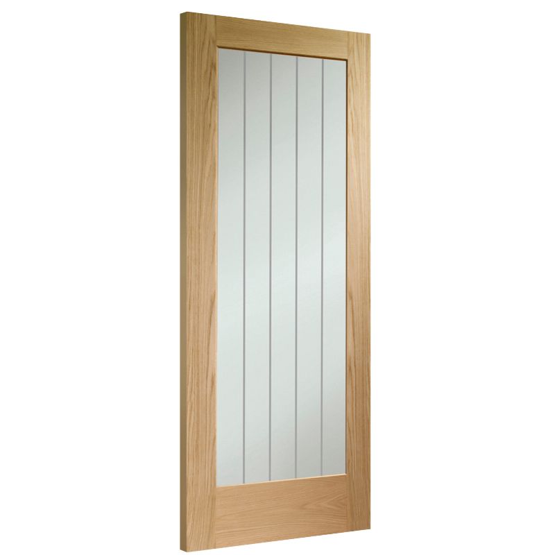 Internal Oak Suffolk P10 (Clear Etched Glass) - All Sizes