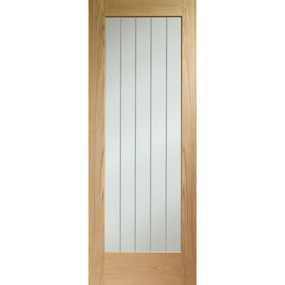 Internal Oak Pre-finished Suffolk P10 (Clear Etched Glass) - All Sizes