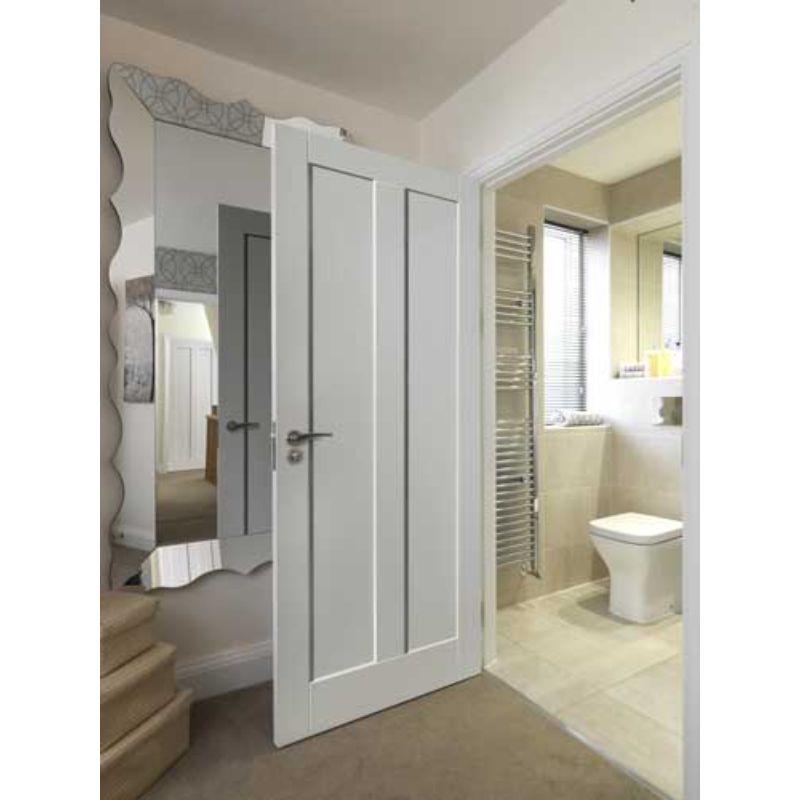 JB Kind White Primed  Barbados Internal Fire Door 1981 X 762 X 44mm