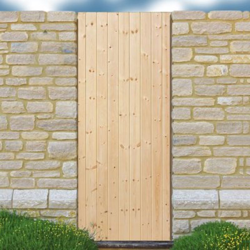 JB Kind Softwood Boarded L&B Boarded External Door 1981 X 686 X 44mm