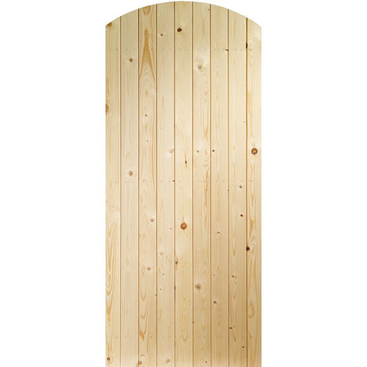 XL Joinery Ledged & Braced Arched Top External Pine Gate 1981 x 762mm