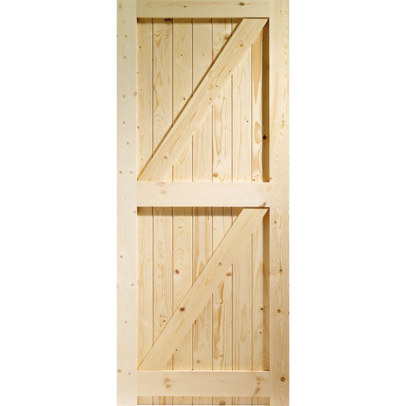 XL Joinery Framed Ledged & Braced External Pine Gate or Shed Door 1981 x 686 x mm