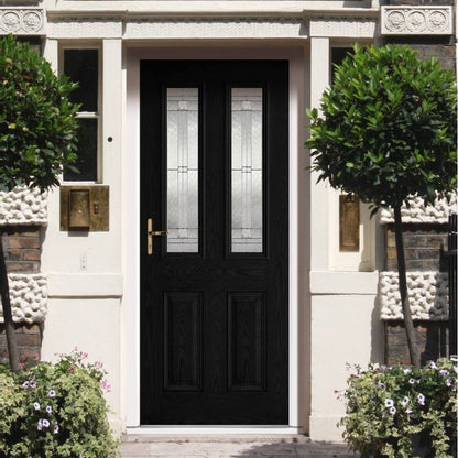 LPD GRP Malton Black 2L Glazed Exterior Door - 1981 x 838 (33")