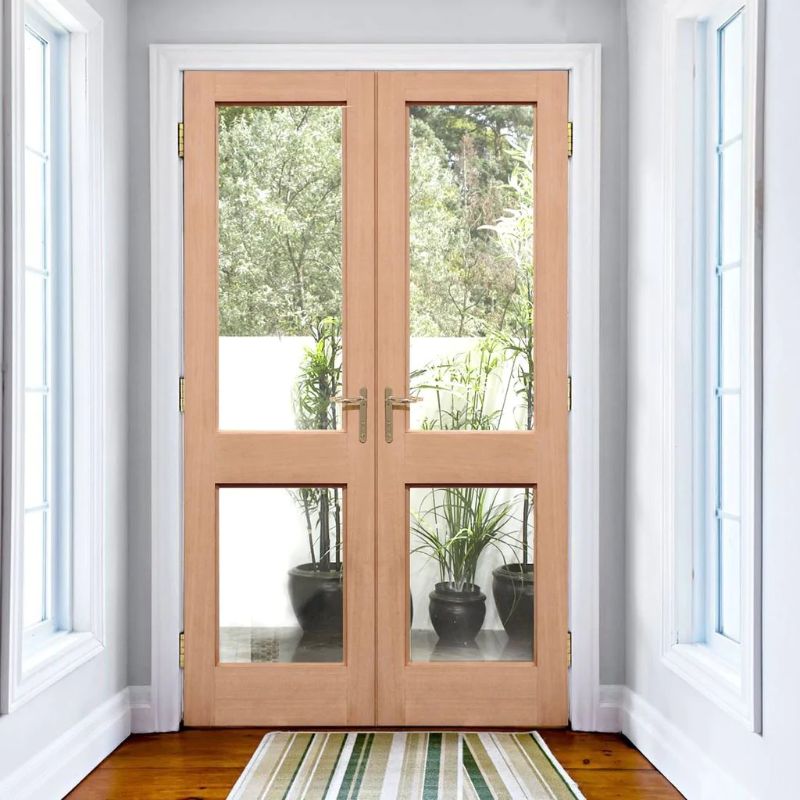 LPD 2XGG Hemlock Unglazed Exterior Door Pair 78in x 46in x 44mm (1981 x 1168mm)