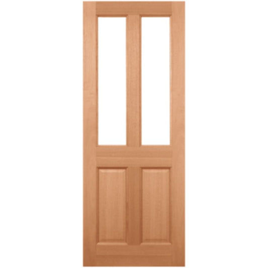 LPD Malton Hardwood M&T 2 Double Glazed Clear Light Panels External Doors - 1981mm x 762mm