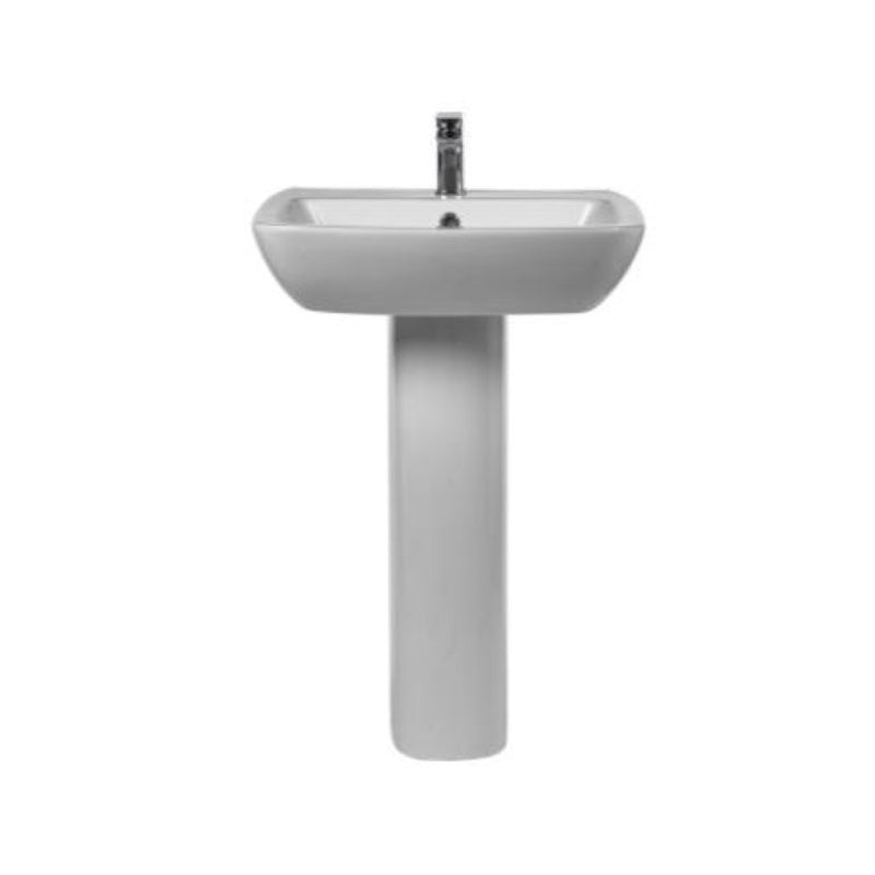 Aqua Bella 570mm Basin - 1 Tap Hole and Floor Standing Peddestal