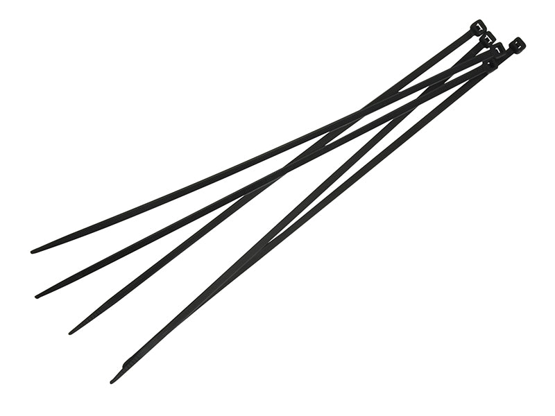 Faithfull Cable Ties Black 4.8 x 300mm (Pack 100)