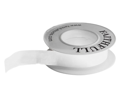 Faithfull P.T.F.E Tape 12mm x 12m White (Pack 10)