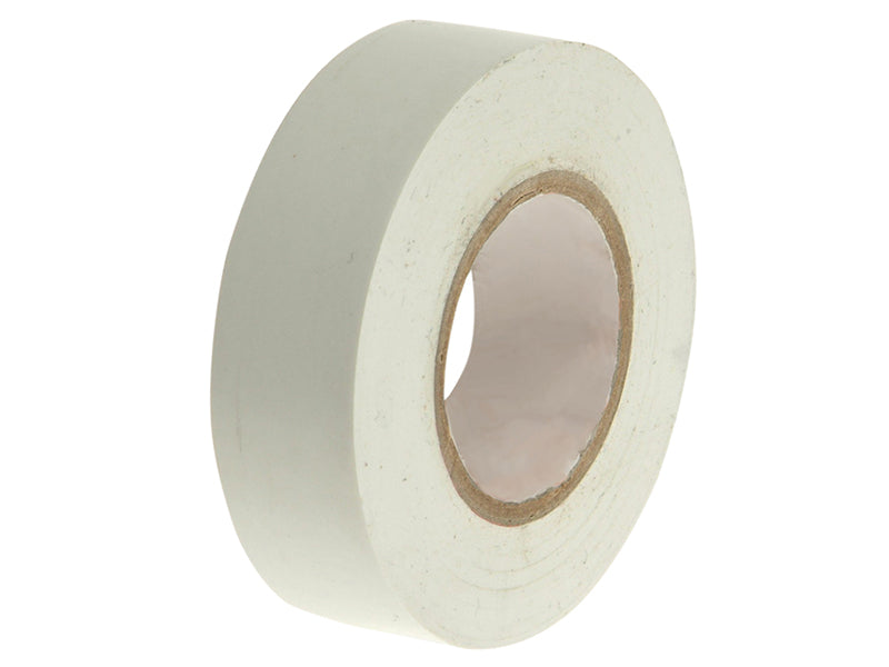 Faithfull PVC Electrical Tape White 19mm x 20m