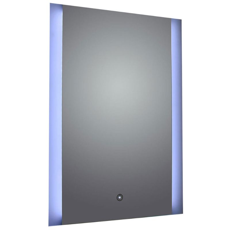 Aqua Ashbourne Rectangular Mirror w/ Frosted LED Side Lights - All Sizes