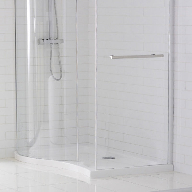 Aquaglass Purity Curved Dedicated Shower Tray -1350 x 900mm