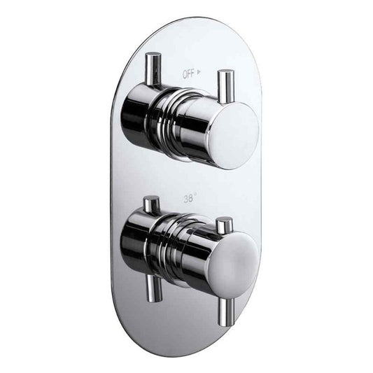 Aqua Evoke Concealed Thermostatic Shower Valve - Chrome