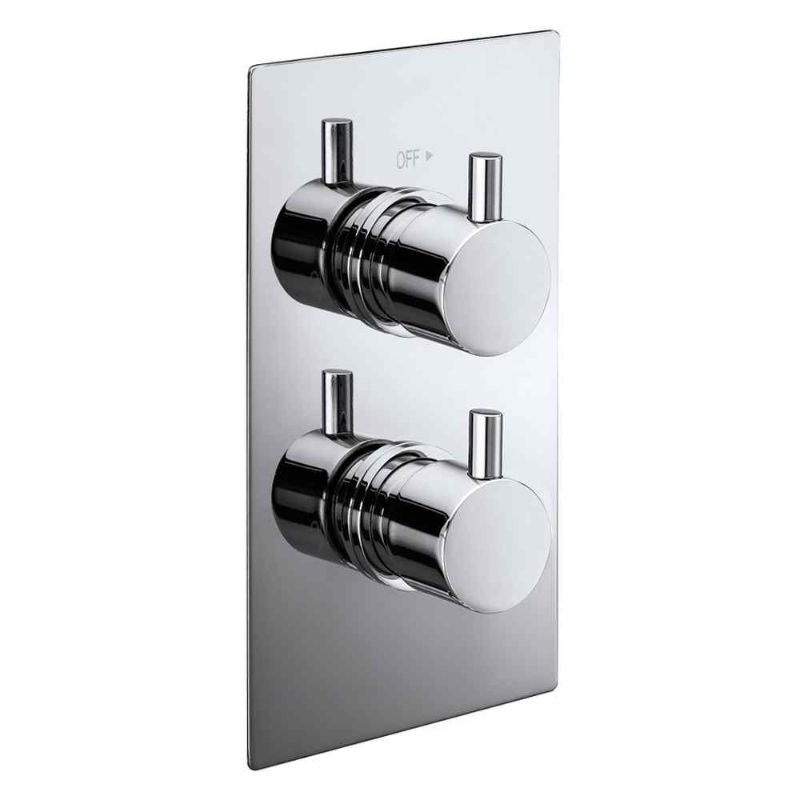 Aqua Pure Concealed 2-Way Thermostatic Shower Valve - Chrome