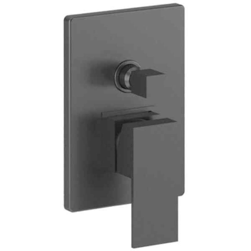 Aqua Linear Concealed 2-Way Shower Valve - Matt Black 