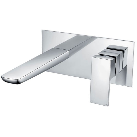 Aqua Alto Wall Mounted Basin Mixer - Chrome