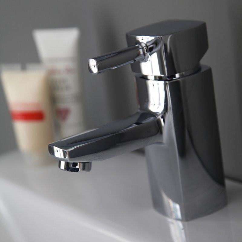 Aqua Cubix2 Basin Mixer w/ Click-Clack Waste - Chrome