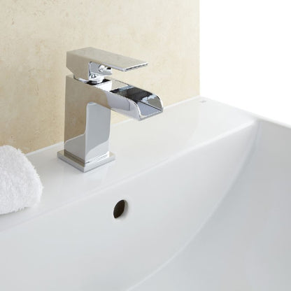 Aqua Stream Mini Basin Mixer w/ Click-Clack Waste - Chrome