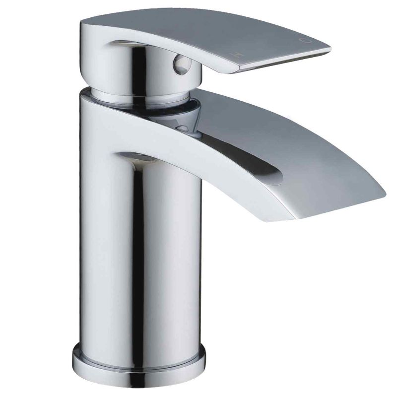 Aqua Pure Mini Basin Mixer w/ Click-Clack Waste - Chrome