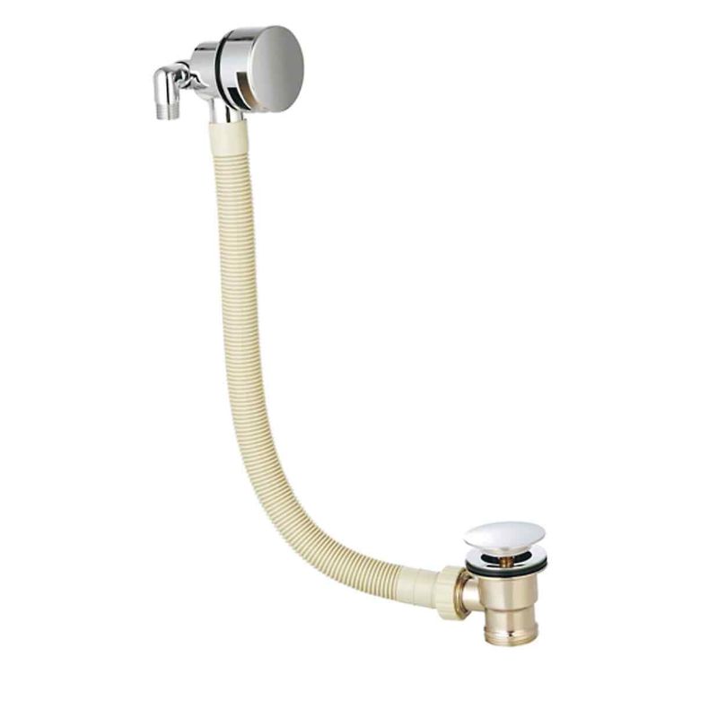 Aqua Cascade Round Bath Filler - Chrome