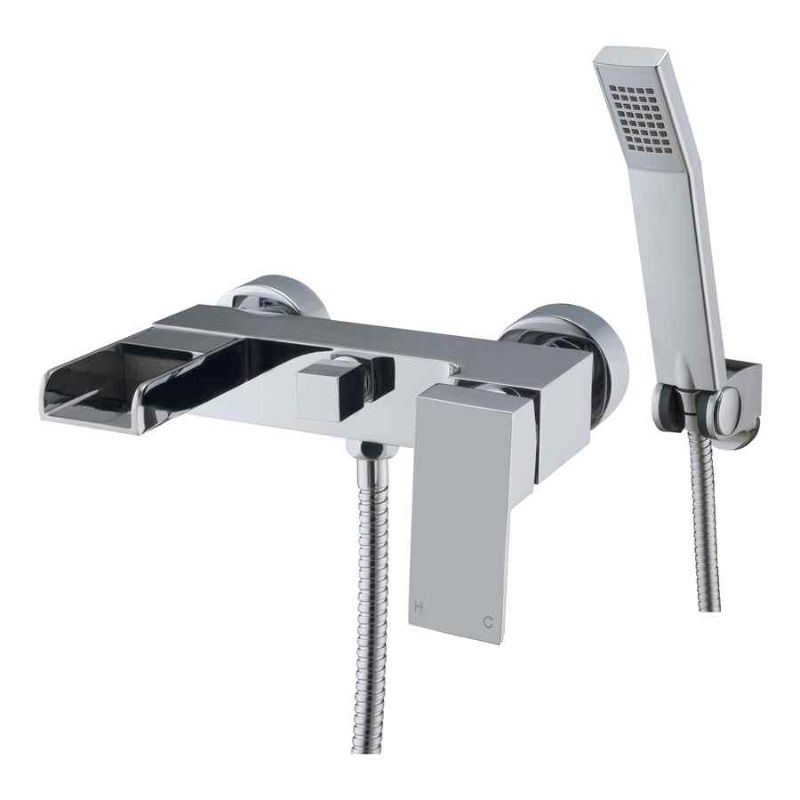 Aqua Stream Wall Mounted Bath Shower Mixer - Chrome