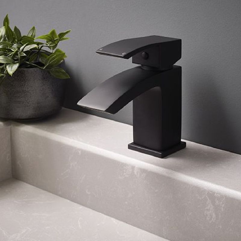 Aqua Onyx Basin Mixer - Black