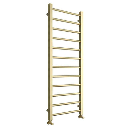 Aqua Mineral Square Bar Towel Rail Brushed Brass - All Sizes