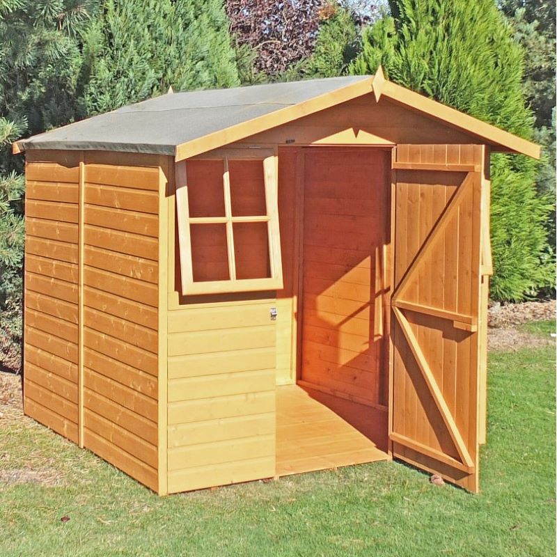 Shire Casita Shiplap Single Door Apex Shed - w/ Windows